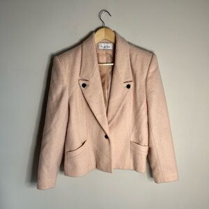 Vintage Austin Hill Pink Wool Blazer